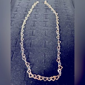 Sterling silver Heart-Shaped link necklace